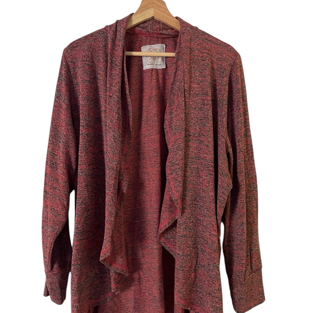 Women's Pink Open-Front Sweater